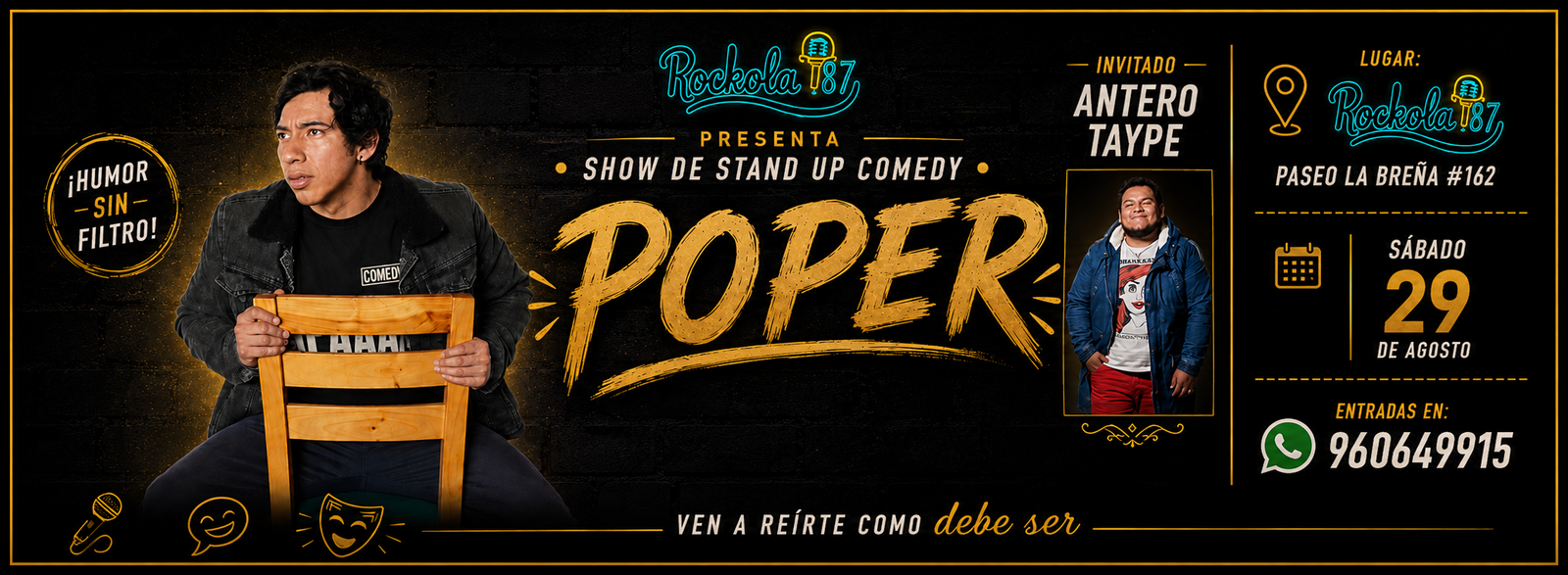 POPER ¡HUMOR SIN FILTRO!